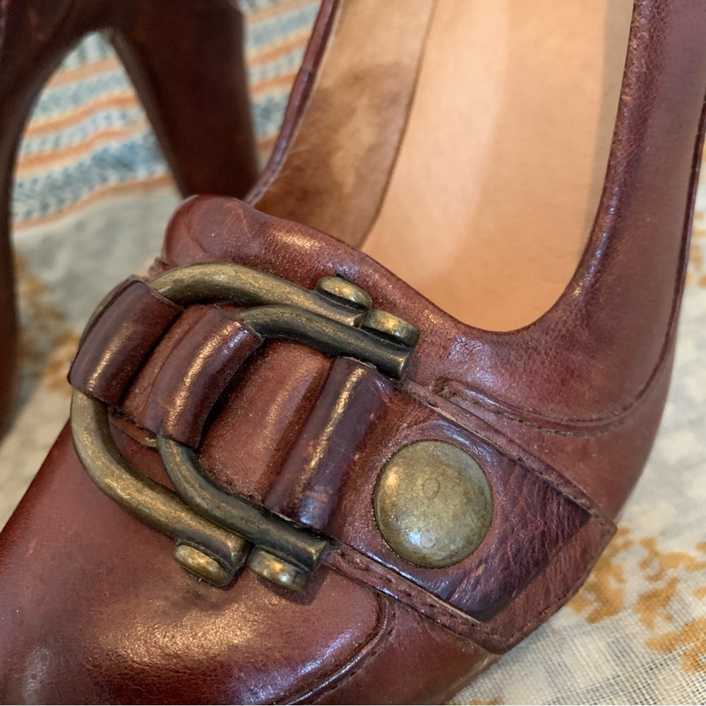 Frye Liv Pump with Double Buckle - Picture 7 of 14